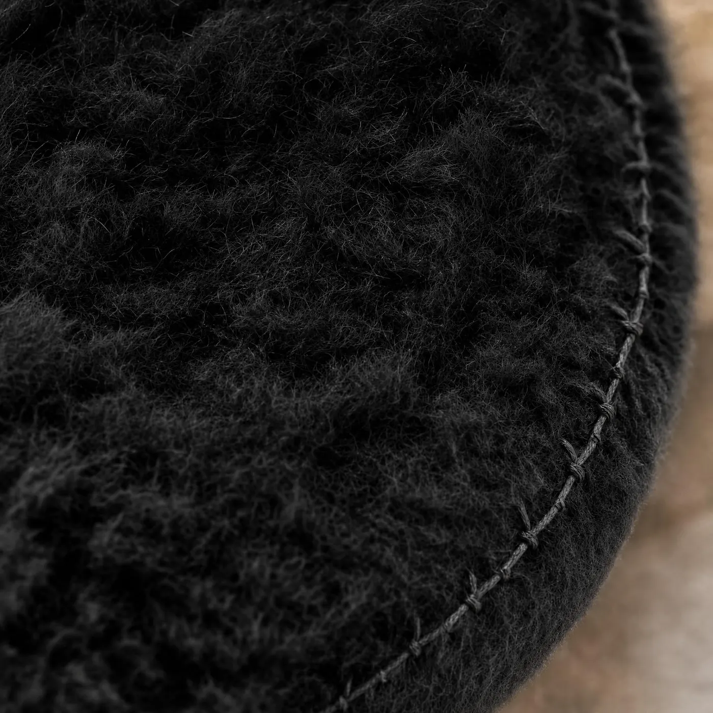Women's Genuine Sheepskin Insoles Warm Black-10, photograph 5 of 6